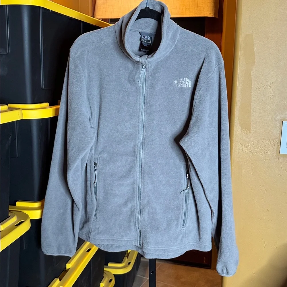 The North Face Men's Glacier Fleece Jacket Mid Gray Heather Size Medium